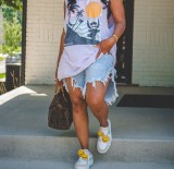 EVE Tassel Holes Denim Short LSD-2419
