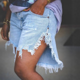 EVE Tassel Holes Denim Short LSD-2419