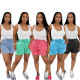 EVE Solid Color Drawstring Casual Shorts SFY-735