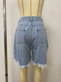 EVE Tassel Holes Denim Short LSD-2419