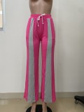 EVE Color Block Patchwork Loose Straight Pants LSD-2490