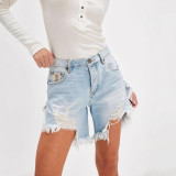 EVE Tassel Holes Denim Short LSD-2419
