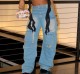EVE Fashion Multi-pockets Straight Jeans LSD-2447