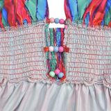EVE Sexy Sling Backless Colorful Print Maxi Dress BY-7377
