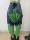 EVE Fashion Patchwork Denim Loose Jeans LSD-2465