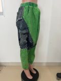 EVE Fashion Patchwork Denim Loose Jeans LSD-2465