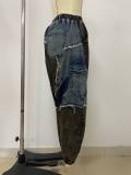 EVE Fashion Patchwork Denim Loose Jeans LSD-2465