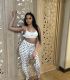 VIP1 Print Tank Tops Two Piece Pants Set GYZY-8972