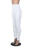 EVE High Waist Print Tassel Solid Color Pants GFMA-034