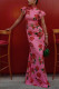 EVE Sleeveless Print Slim Cheongsam Dress GSNU-8069