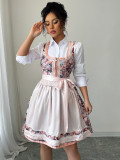 EVE Fashion Print Sleeveless Corseted Midi Dress GZEY-ZK2413423
