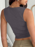 EVE Sleeveless Solid Color Tank Tops GZYU-K2512073