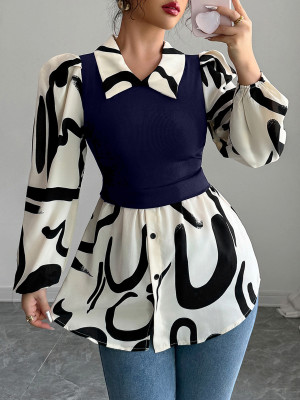 EVE Long Sleeve Print Blouses GZEY-ZK2242068