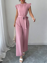 EVE Lace Short Sleeve Corseted Jumpsuit GZEY-D2226002