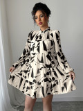 EVE Long Sleeve Print Loose Casual Dress GZEY-D2333035