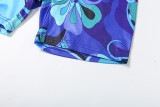 EVE One Shoulder Print Tight Romper XEF-K25Q72563