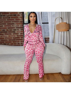 VIP1 Letter Print Zipper Hooded Two Piece Pants Set GMJL-XH711