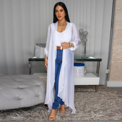 EVE Chiffon Long Cardigan Sun Protection Jacket YF-10834