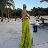 EVE Sleeveless Solid Color Backless Beach Maxi Dress GSNU-8099