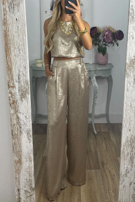 EVE Casual Sleeveless Tant Tops Pants 2 Piece Set GSNU-3032