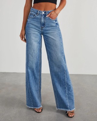 EVE Loose Patchwork Straight Jeans GSNU-32150