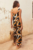 EVE Casual Print Sleeveless Two Piece Pants Set GSNU-3019