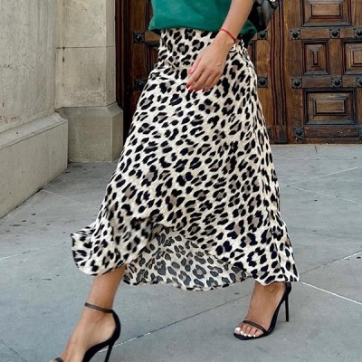 EVE Leopard Print Half Body Skirt GSNU-8091