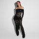 EVE Lace Patchwork Long Sleeve Off Shoulder Jumpsuit SHD-9791