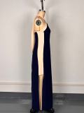EVE Backless Halterneck Slit Fashion Maxi Dress GWDS-250514