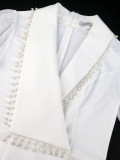 EVE Chiffon Patchwork Lantern Sleeve Jumpsuit  GKEN-050115