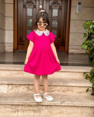 EVE Kids Girl Knits Short Sleeve Casual Dress GYAY-8123