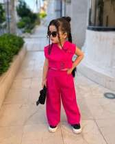 EVE Kids Girl Blazer Coat And Pants Solid 2 Piece Set GYAY-8128