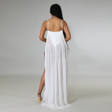 EVE Sexy Mesh Hot Drill See Through Maxi Dress GOSD-6675