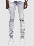EVE Men's Star Fashion Holes Denim Trousers GDMY-353