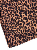 EVE Leopard Print Bubble Sleeve Mini Dress YH-6017