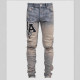 EVE Men's Fashion Print Slim Tight Jeans GDMY-609