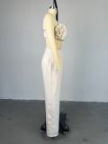 EVE Suspenders Wrap Chest Straight Pants Two Piece Set GMSF-SU9006