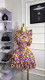 EVE Print Ruffles O Neck Mini Dress GMSF-9255