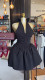 EVE V Neck Halterneck Bow Backless Mini Dress GCNE-9234