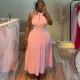 EVE Sleeveless Solid Color Midi Dress GCNE-72524