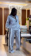 EVE Stripe Long Sleeve Shirt Wide Leg Pants Suit GCNE-72498