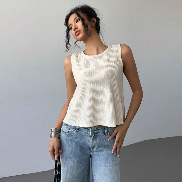 EVE Bow Tie Color Clash Cardigan Vest GFRT-060099TBZ