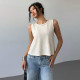 EVE Bow Tie Color Clash Cardigan Vest GFRT-060099TBZ