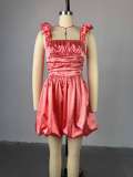EVE Halterneck Tube Top Pod Sleeveless Mini Dress GCNE-72549