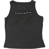 EVE Sleeveless Pullover Hollow Out Tops GZJQ-K25L71348