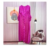 EVE Print Loose Long Sleeve Maxi Dress GZRF-982