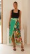 EVE Fashion Floral Print Split Sexy Long Skirt Set SHD-9796