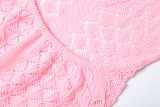 EVE Solid Color Mesh Knits Beach Dress DLSF-W25D65483