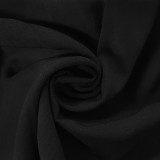 EVE Solid Color Pleated V Neck Mini Dress QYMF-3058