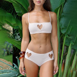 EVE Love Hole Suspender Vest Shorts 2 Piece Set GSLF-K25S63798